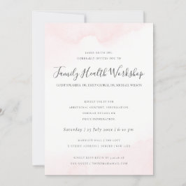 BLUSH PINK WATERVERF BRUSH STROKE WORKSHOP EVAL KAART