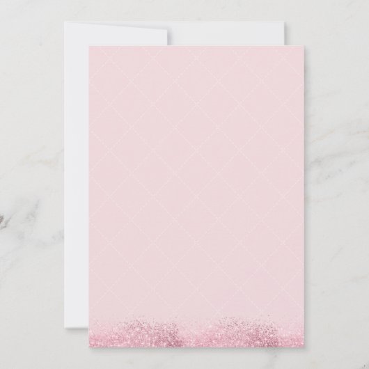 Blush Pink Waterverf Butterfly Girl Baby shower Kaart (Achterkant)