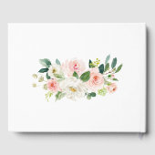 Blush Pink Waterverf Floral Wedding Gastenboek (Achterkant)