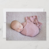  Blush Pink Waterverf Flowers Baptisme Kaart (Achterkant)