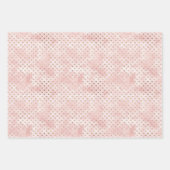 Blush Pink Waterverf Gold Hearts Inpakpapier Vel (Voorkant 2)