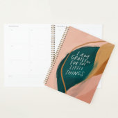 Blush Pink Waterverf Natuur Gratitude Planner (Display)