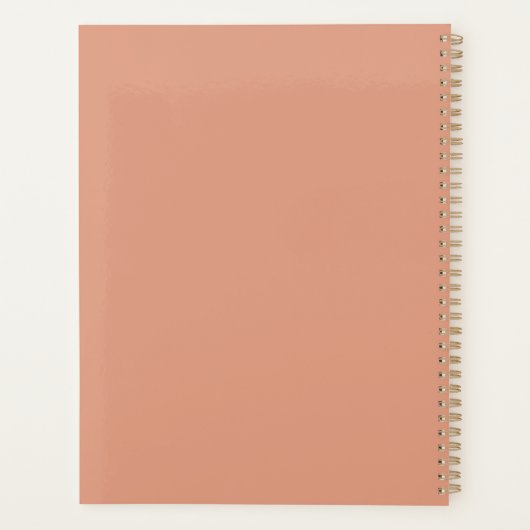 Blush Pink Waterverf Natuur Gratitude Planner (Achterkant)