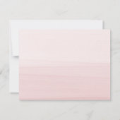 Blush Pink Waterverf Ombre Notitiekaartje (Achterkant)