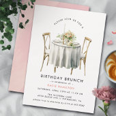 Blush Pink Waterverf | Schattigee Girly Birthday B Kaart