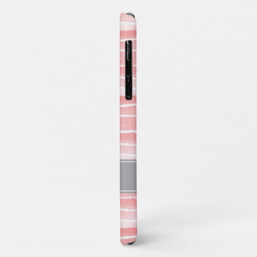 Blush Pink Waterverf Stripes Patroon Case-Mate iPhone Case (Achterkant/links)