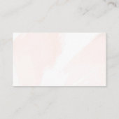 Blush Pink Waterverf Wedding Gift Registry Informatiekaartje (Achterkant)