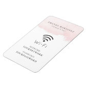 Blush Pink Waterverf Wi-Fi Sign Magnet Magneet (Linkerzijde)