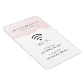 Blush Pink Waterverf Wi-Fi Sign Magnet Magneet (Rechterzijde)