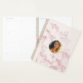 Blush Pink Waterverf Wildflower Garden Foto Planner (Display)