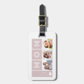 Blush Pink We Love You Mam Foto's Bagagelabel (Voorkant verticaal)