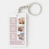 Blush Pink We Love You Mam Foto's Sleutelhanger (achterkant)