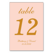 Blush Pink Weddenschap Gold Script kalligrafie Een Kaart (Achterkant)