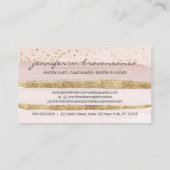 Blush Pink Wedding Cake Logo Occasion Party Sweets Visitekaartje (Achterkant)