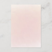 Blush Pink Wedding Details Informatiekaartje (Achterkant)