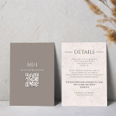 Blush Pink Wedding Details RSVP Aangepast Informatiekaartje