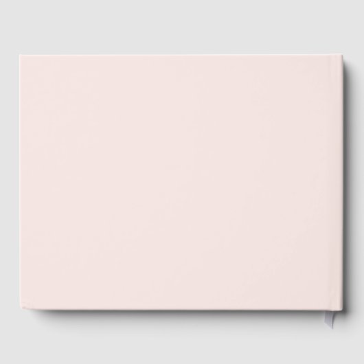 Blush Pink Wedding Gastboek Gastenboek (Achterkant)