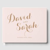 Blush Pink Wedding Gastboek Gastenboek (Voorkant)