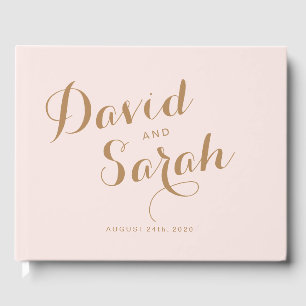 Blush Pink Wedding Gastboek Gastenboek