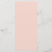 Blush Pink Wedding Menu (Achterkant)