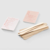 Blush Pink Wedding Program Handwaaier (Niet-gemonteerd)