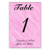 Blush Pink Wedding Table No. Kaarten (Voorkant)
