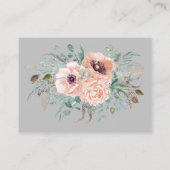 Blush Pink Wedding Wishing Well Enclosure Kaart (Achterkant)