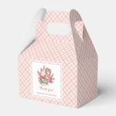 Blush Pink Whimsical Fairy Flowers Girl Favor Box Bedankdoosjes (Voorkant Zijde)