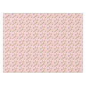 Blush Pink Whimsical Spring Flowers Blossom Tafelkleed (Voorkant (Horizontaal))