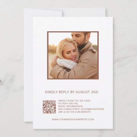 Blush Pink White 3D Flowers  Kaart (Achterkant)