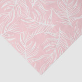 Blush Pink White Botanical Leaves Business Company Tissuepapier (Detail)