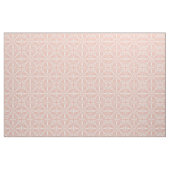 Blush Pink & White Bunny Rabbit Medallion Pattern Stof (Yard (91,4 cm))