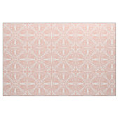 Blush Pink & White Bunny Rabbit Medallion Pattern Stof (Fat Quarter)