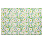 Blush Pink White Cherokee Roos Stof (Fat Quarter)