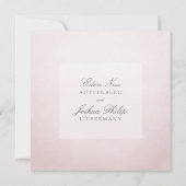 Blush Pink White Chuppah Weddenschap Kaart (Achterkant)