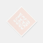 Blush Pink & White Corporate Business Logo Servet (Hoek)