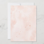 Blush Pink & White Floral 80th Birthday Party Kaart (Achterkant)