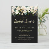 Blush Pink White Floral Vrijgezellenfeest Kaart (Staand voorkant)