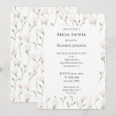 Blush Pink White Floral Vrijgezellenfeest Kaart (Voorkant / Achterkant)