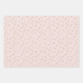 Blush Pink White Glam Glitter Zig Zag Inpakpapier Vel (Voorkant 2)