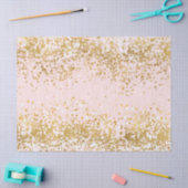 Blush Pink White Gold Confetti Sparkle Tissuepapier (Craft)