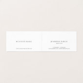 Blush Pink & White Modern Elegant Simple Template Visitekaartje (Binnenkant ongevouwen)