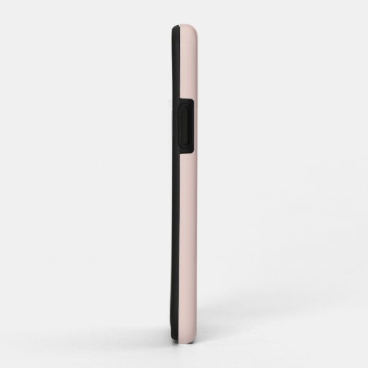Blush Pink White Monogram Gepersonaliseerd Elegant Case-Mate iPhone Case (Achterkant/rechts)