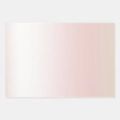 Blush Pink White Ombre Roos Glitter      Inpakpapier Vel (Voorkant 3)