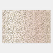 Blush Pink White Ombre Roos Glitter      Inpakpapier Vel (Voorkant 2)