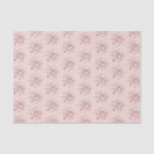 Blush Pink White Snowflakes Christmas Tissuepapier (Voorkant)