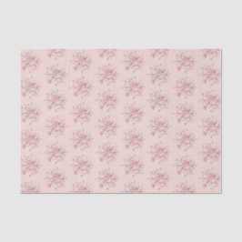 Blush Pink White Snowflakes Christmas Tissuepapier