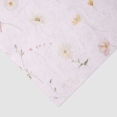 Blush Pink Wildflower Bloemen Baby in Bloom Tissuepapier (Detail)