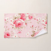 Blush Pink Wildflower Floral Bad Handdoek (Handdoek)