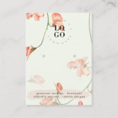 Blush Pink Wildflower | Kaart voor beeldscherm ont Visitekaartje (Voorkant)